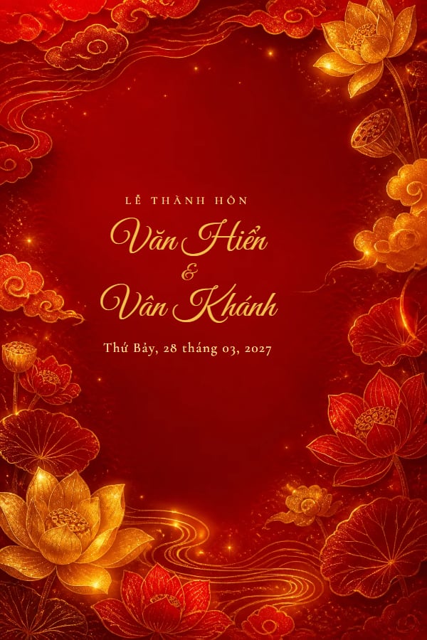 Mẫu thiệp Hỷ Sự