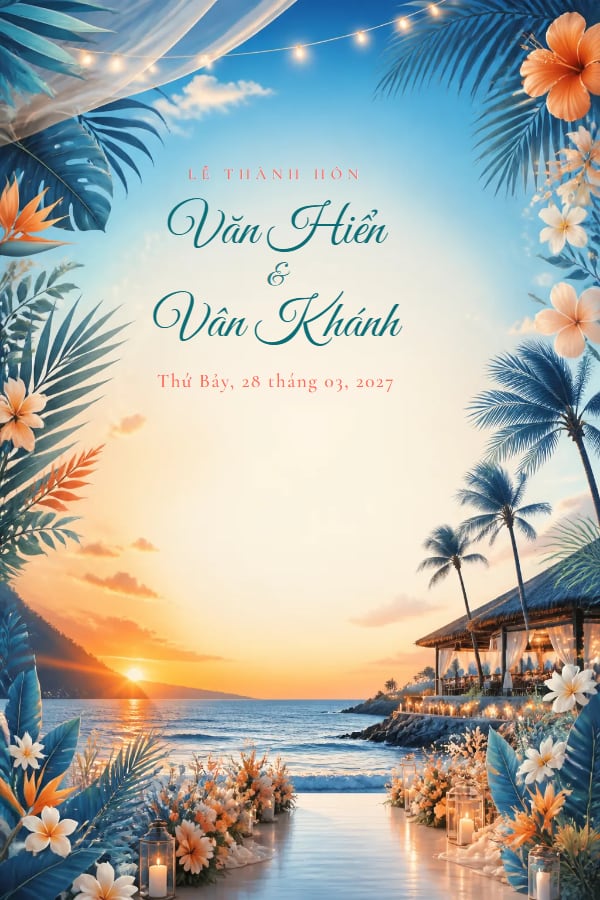 Mẫu thiệp Nhiệt Đới