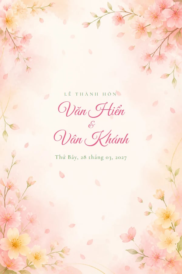 Mẫu thiệp Xuân Thì